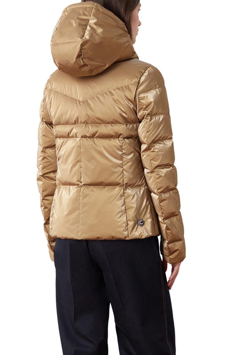 Zakoor Women's Gold-Effect Quilted Puffer Jacket 2295 - Image 3